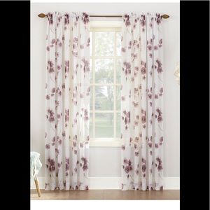 Floral curtains